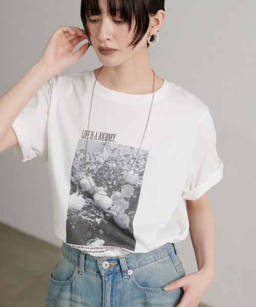 LARUTA（ラルータ）の「【LARUTA】アソートフォトTシャツ［汗染み防止機能付き］（Tシャツ/カットソー・レディース・その他1/その他2/その他3・FREE）」の2枚目の写真