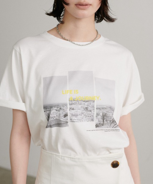 LARUTA（ラルータ）の「【LARUTA】アソートフォトTシャツ［汗染み防止機能付き］（Tシャツ/カットソー・レディース・その他1/その他2/その他3・FREE）」の3枚目の写真