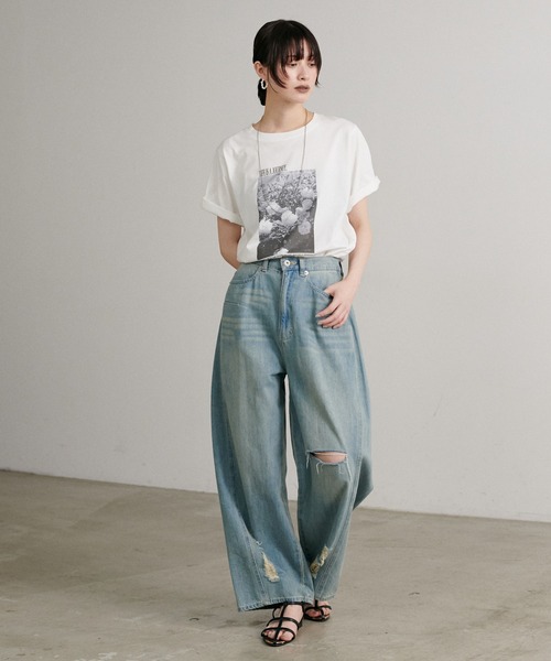 LARUTA（ラルータ）の「【LARUTA】アソートフォトTシャツ［汗染み防止機能付き］（Tシャツ/カットソー・レディース・その他1/その他2/その他3・FREE）」の6枚目の写真