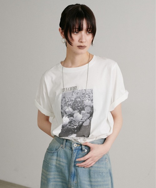 LARUTA（ラルータ）の「【LARUTA】アソートフォトTシャツ［汗染み防止機能付き］（Tシャツ/カットソー・レディース・その他1/その他2/その他3・FREE）」の7枚目の写真