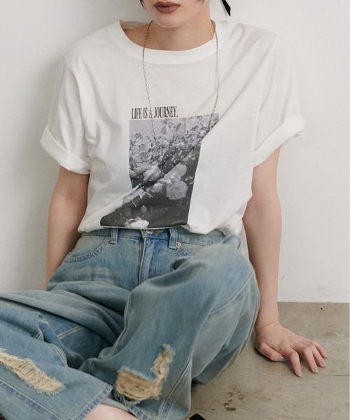 LARUTA（ラルータ）の「【LARUTA】アソートフォトTシャツ［汗染み防止機能付き］（Tシャツ/カットソー・レディース・その他1/その他2/その他3・FREE）」の11枚目の写真