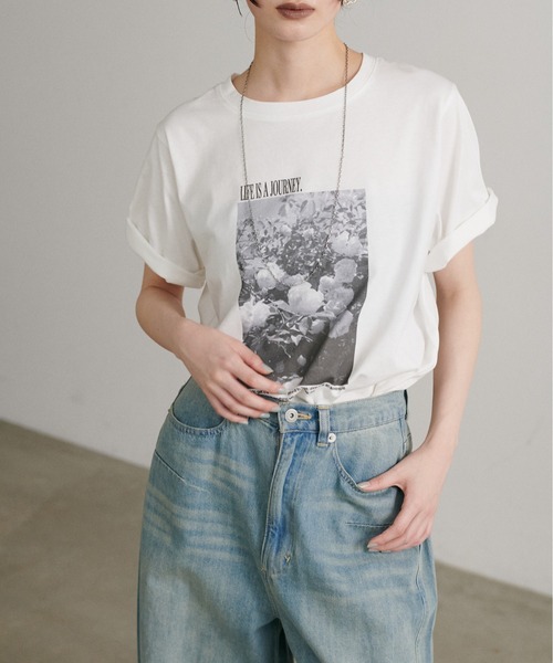 LARUTA（ラルータ）の「【LARUTA】アソートフォトTシャツ［汗染み防止機能付き］（Tシャツ/カットソー・レディース・その他1/その他2/その他3・FREE）」の9枚目の写真