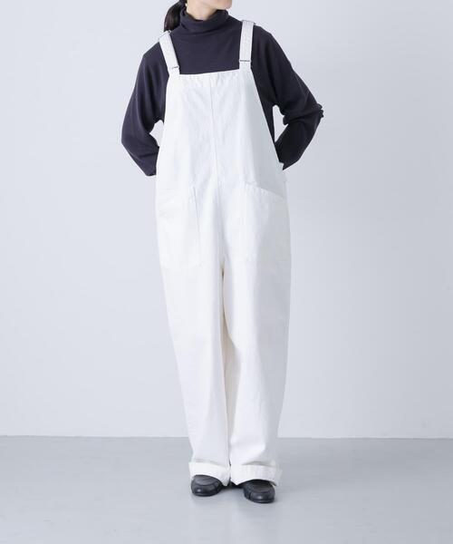 かぐれ(カグレ)の「バッククロスサロペット(サロペット/オーバーオール・レディース・オフホワイト/インディゴブルー/ブラック・FREE)」の5枚目の写真