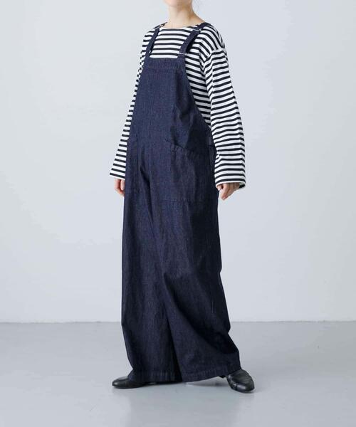 かぐれ(カグレ)の「バッククロスサロペット(サロペット/オーバーオール・レディース・オフホワイト/インディゴブルー/ブラック・FREE)」の12枚目の写真