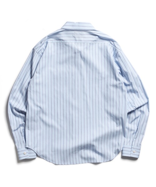 ROTAR(ローター)の「Blue Striped Work Shirt(シャツ/ブラウス・メンズ・ネイビー/サックスブルー・X-LARGE/LARGE/MEDIUM)」の6枚目の写真