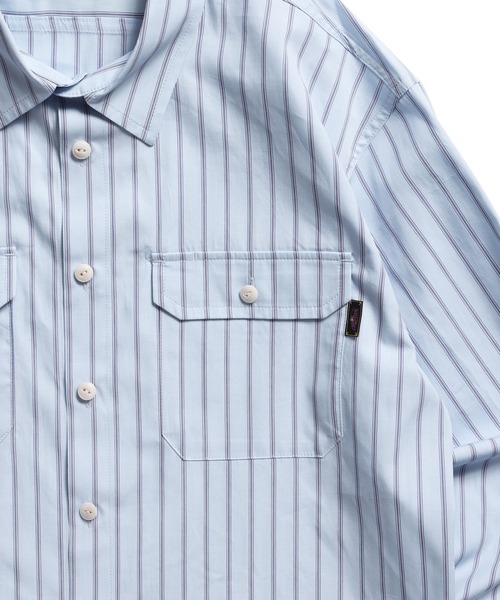 ROTAR(ローター)の「Blue Striped Work Shirt(シャツ/ブラウス・メンズ・ネイビー/サックスブルー・X-LARGE/LARGE/MEDIUM)」の9枚目の写真
