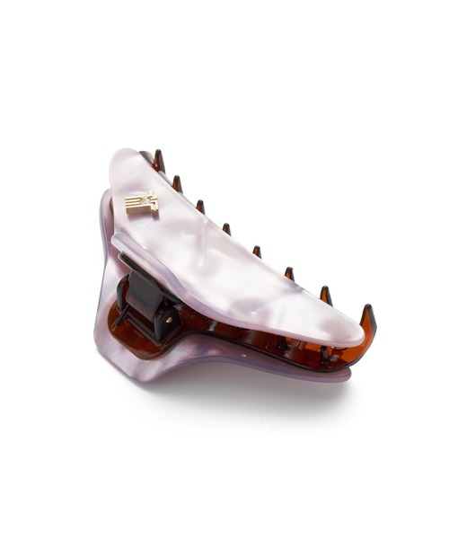 LANVIN en Bleu（ランバンオンブルー）の「ニュアンスカラーバンス（バレッタ/ヘアクリップ・レディース・パープル/ベージュ・ONE SIZE）」の8枚目の写真