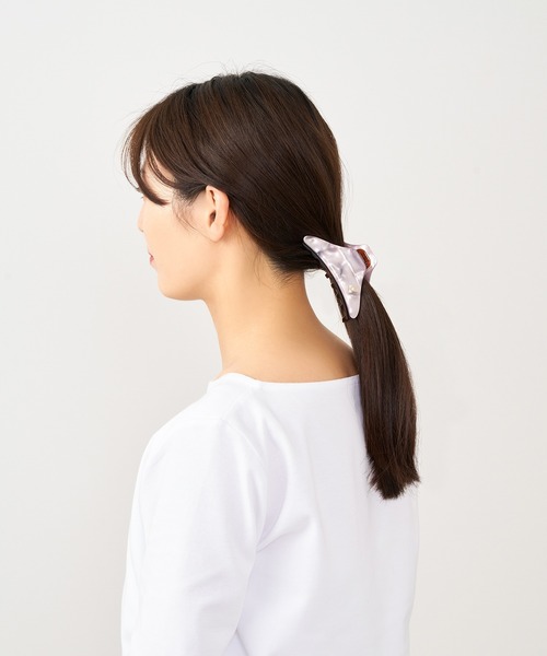 LANVIN en Bleu（ランバンオンブルー）の「ニュアンスカラーバンス（バレッタ/ヘアクリップ・レディース・パープル/ベージュ・ONE SIZE）」の12枚目の写真