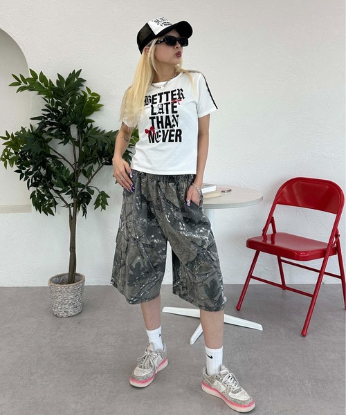 sedacle girl(セダクルガール)の「レースサイドラインピチT(Tシャツ/カットソー・レディース・ボルドー/ブラック/オフホワイト・SMALL/MEDIUM)」の11枚目の写真