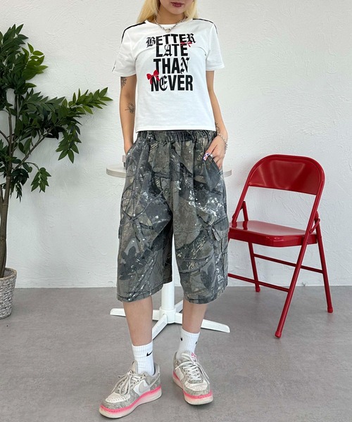 sedacle girl(セダクルガール)の「レースサイドラインピチT(Tシャツ/カットソー・レディース・ボルドー/ブラック/オフホワイト・SMALL/MEDIUM)」の10枚目の写真