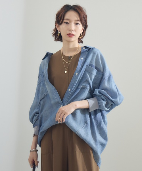 Dignite Collier シアーデニムシャツ（シャツ/ブラウス