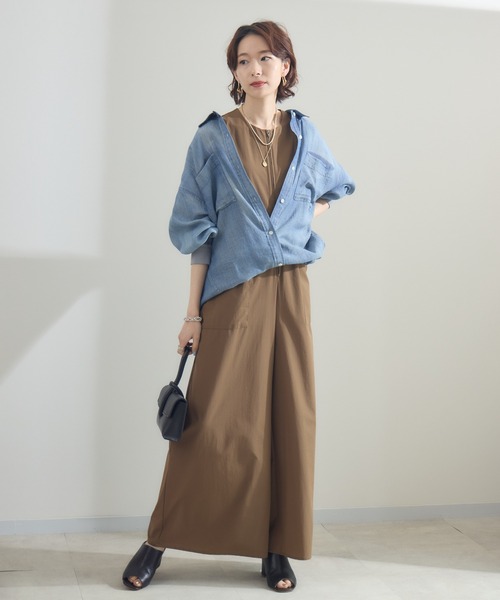 Paradise Picnic（パラダイスピクニック）の「Dignite Collier シアーデニムシャツ（シャツ/ブラウス・レディース・ブルー/ライトブルー・FREE）」の12枚目の写真