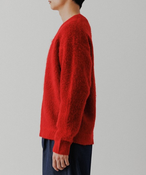 モヘアミックス オーバーサイズ Vネックニット（ニット/セーター
