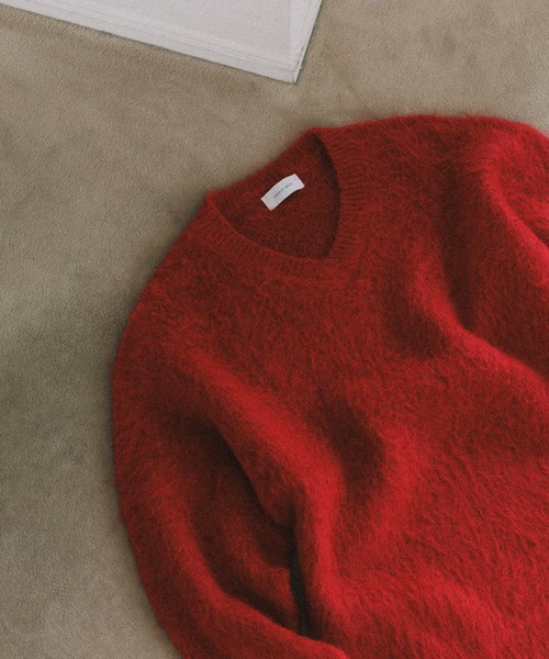 モヘアミックス オーバーサイズ Vネックニット（ニット/セーター