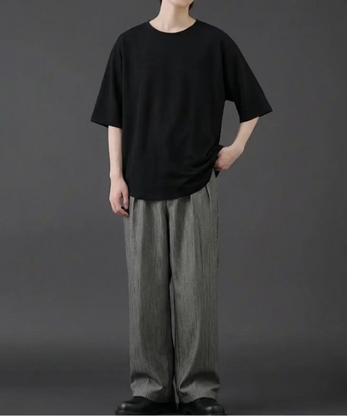 revertical(リバーティカル)の「ボートネックラウンド半袖Tシャツ(Tシャツ/カットソー・メンズ・ベージュ/グレー/ブラック・SMALL/MEDIUM/LARGE)」の8枚目の写真