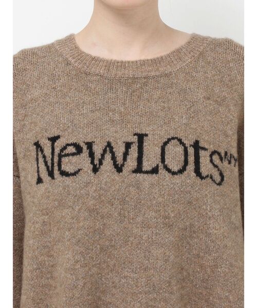 Ungrid（アングリッド）の「【WEB限定】ロゴルーズニット（ニット/セーター・レディース・レッド/アイボリー/ネイビー/モカ/チャコールグレー・FREE）」の7枚目の写真