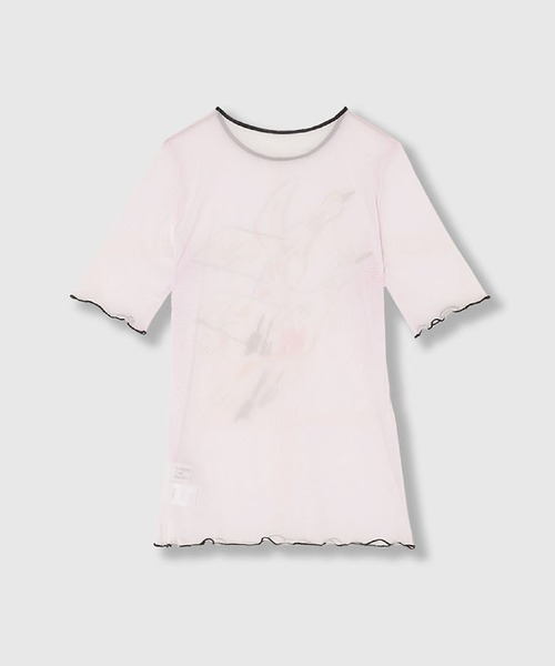 THINGS THAT MATTER（シングス ザット マター）の「LEE IZUMIDA × SHEER TULLE TOPS / リーイズミダシアーチュールトップス（その他トップス・レディース・ピンク/ホワイト・FREE）」の13枚目の写真