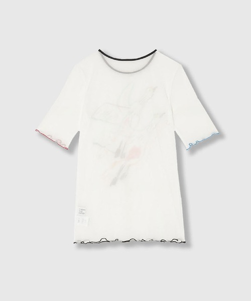 THINGS THAT MATTER（シングス ザット マター）の「LEE IZUMIDA × SHEER TULLE TOPS / リーイズミダシアーチュールトップス（その他トップス・レディース・ピンク/ホワイト・FREE）」の9枚目の写真