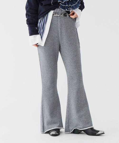 maturely(マチュアリー)の「【1/15再値下げ】maturely / グリッター ジッパー パンツ(スウェットパンツ・レディース・シルバー/ゴールド・0/1)」の6枚目の写真