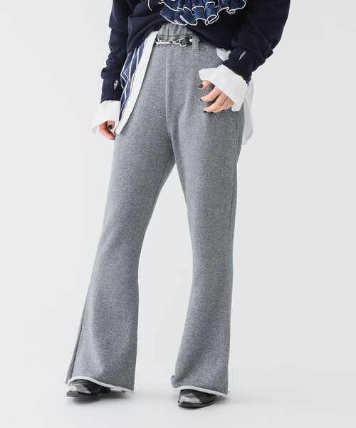 maturely(マチュアリー)の「【1/15再値下げ】maturely / グリッター ジッパー パンツ(スウェットパンツ・レディース・シルバー/ゴールド・0/1)」の7枚目の写真