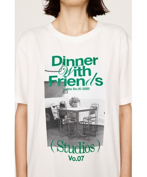SLY(スライ)の「PHOTO PRINT T/SH フォト プリント Tシャツ 半袖 夏服(Tシャツ/カットソー・レディース・杢グレー/ブラック/ホワイト/ライトブルー・FREE)」の8枚目の写真