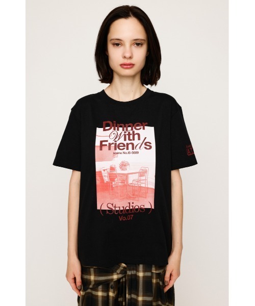 SLY(スライ)の「PHOTO PRINT T/SH フォト プリント Tシャツ 半袖 夏服(Tシャツ/カットソー・レディース・杢グレー/ブラック/ホワイト/ライトブルー・FREE)」の13枚目の写真