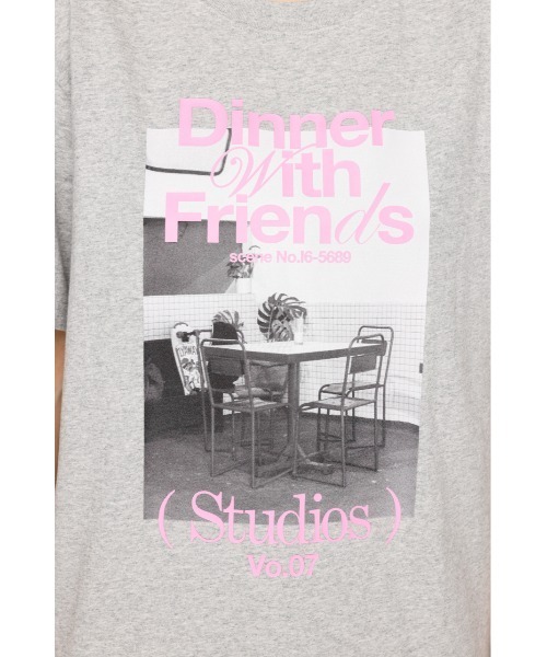 SLY(スライ)の「PHOTO PRINT T/SH フォト プリント Tシャツ 半袖 夏服(Tシャツ/カットソー・レディース・杢グレー/ブラック/ホワイト/ライトブルー・FREE)」の20枚目の写真