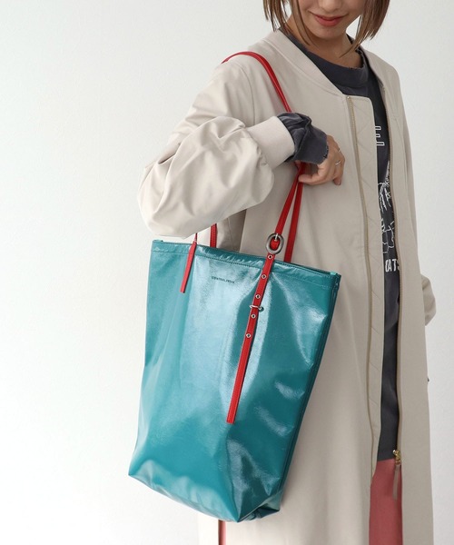 Three Four Time（ｽﾘｰﾌｫｰﾀｲﾑ）の「【Casselini / キャセリーニ】ミニバックルカラートート（トートバッグ・レディース・ブルー/ブラック/ワインレッド・FREE）」の20枚目の写真