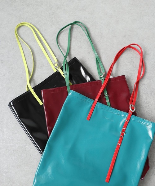 Three Four Time（ｽﾘｰﾌｫｰﾀｲﾑ）の「【Casselini / キャセリーニ】ミニバックルカラートート（トートバッグ・レディース・ブルー/ブラック/ワインレッド・FREE）」の14枚目の写真