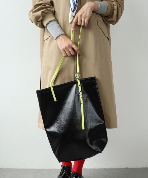 Three Four Time（ｽﾘｰﾌｫｰﾀｲﾑ）の「【Casselini / キャセリーニ】ミニバックルカラートート（トートバッグ・レディース・ブルー/ブラック/ワインレッド・FREE）」の11枚目の写真