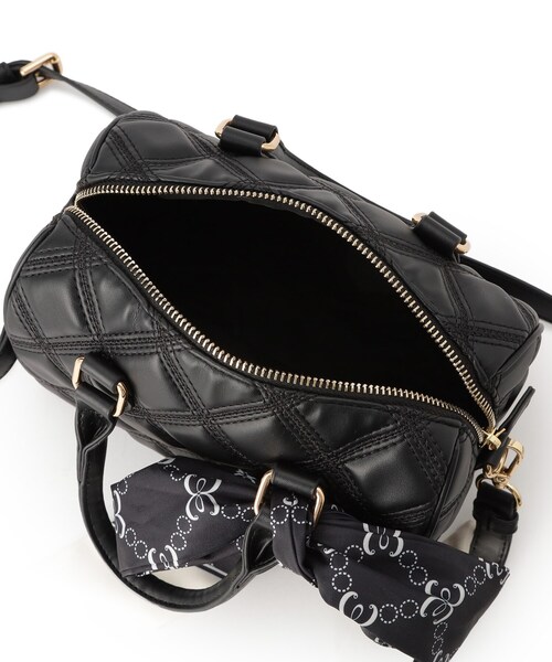 ESPERANZA(エスペランサ)の「スカーフリボンキルティングバッグ(ショルダーバッグ・レディース・アイボリー/ブラック/ピンク系・FREE)」の11枚目の写真