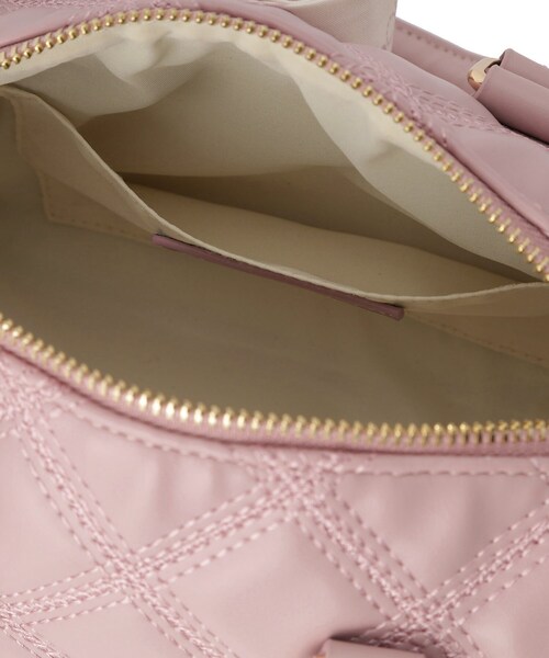 ESPERANZA(エスペランサ)の「スカーフリボンキルティングバッグ(ショルダーバッグ・レディース・アイボリー/ブラック/ピンク系・FREE)」の16枚目の写真