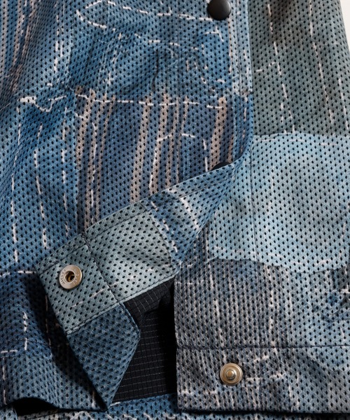 FDMTL（ファンダメンタル）の「FDMTL/ファンダメンタル/BORO SIDE BUTTON KNEE PANTS（その他パンツ・メンズ・インディゴブルー・30/34/32）」の4枚目の写真