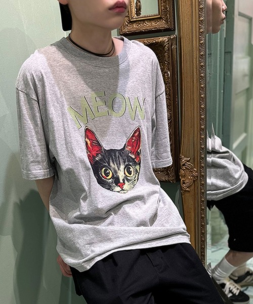 MILKBOY（ミルクボーイ）の「MEOW CAT Tシャツ（Tシャツ/カットソー・メンズ・B/C/A・M/L）」の2枚目の写真