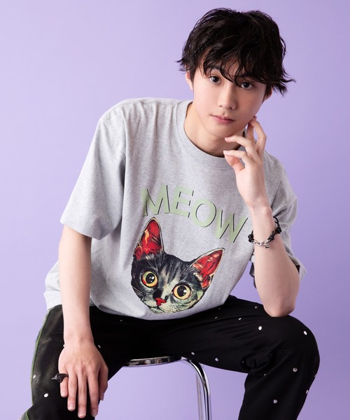 MILKBOY（ミルクボーイ）の「MEOW CAT Tシャツ（Tシャツ/カットソー・メンズ・B/C/A・M/L）」の5枚目の写真