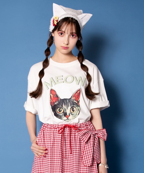 MILKBOY（ミルクボーイ）の「MEOW CAT Tシャツ（Tシャツ/カットソー・メンズ・B/C/A・M/L）」の4枚目の写真