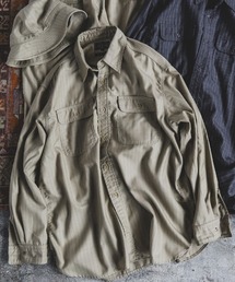 BEAMS PLUS | ユニフォーム サージ ピンストライプ ワークシャツ(シャツ/ブラウス)