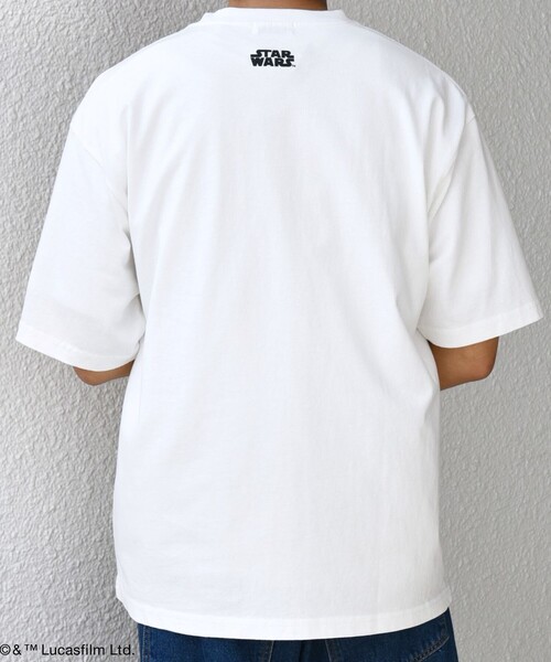STAR WARS（スターウォーズ）の「SHIPS any: [STAR WARS / スター・ウォーズ] グラフィック Tシャツ◇（Tシャツ/カットソー・メンズ・ホワイト系/ホワイト/ダークグレー・MEDIUM/LARGE/X-LARGE）」の8枚目の写真