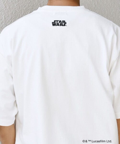 STAR WARS（スターウォーズ）の「SHIPS any: [STAR WARS / スター・ウォーズ] グラフィック Tシャツ◇（Tシャツ/カットソー・メンズ・ホワイト系/ホワイト/ダークグレー・MEDIUM/LARGE/X-LARGE）」の9枚目の写真