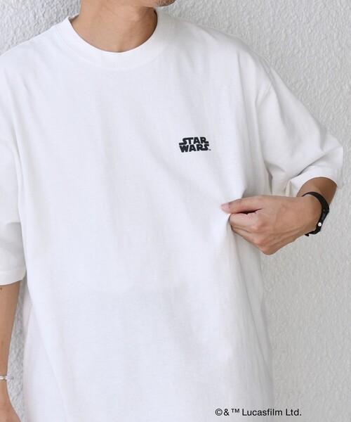 STAR WARS（スターウォーズ）の「SHIPS any: [STAR WARS / スター・ウォーズ] グラフィック Tシャツ◇（Tシャツ/カットソー・メンズ・ホワイト系/ホワイト/ダークグレー・MEDIUM/LARGE/X-LARGE）」の15枚目の写真