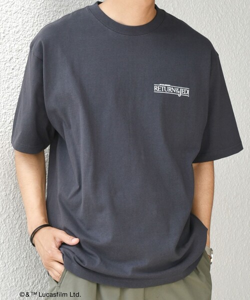 STAR WARS（スターウォーズ）の「SHIPS any: [STAR WARS / スター・ウォーズ] グラフィック Tシャツ◇（Tシャツ/カットソー・メンズ・ホワイト系/ホワイト/ダークグレー・MEDIUM/LARGE/X-LARGE）」の18枚目の写真