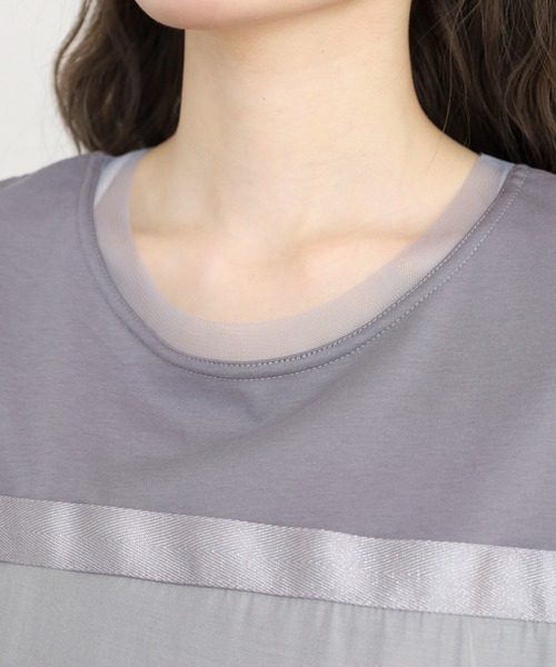 Anna Nicola(アンナニコラ)の「Anna Nicola ラメテープ切り替えカットソー(Tシャツ/カットソー・レディース・グレー/ブラック・38)」の19枚目の写真