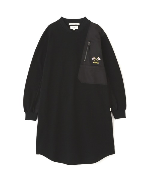 AVIREX(アヴィレックス)の「《SOUVENIR COLLECTION》NYLON COMBI MILITARY ONEPIECE(ワンピース・レディース・ブラック/グレー/オリーブ・F)」の12枚目の写真