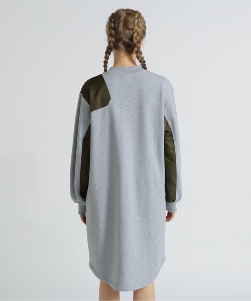 AVIREX(アヴィレックス)の「《SOUVENIR COLLECTION》NYLON COMBI MILITARY ONEPIECE(ワンピース・レディース・ブラック/グレー/オリーブ・F)」の16枚目の写真