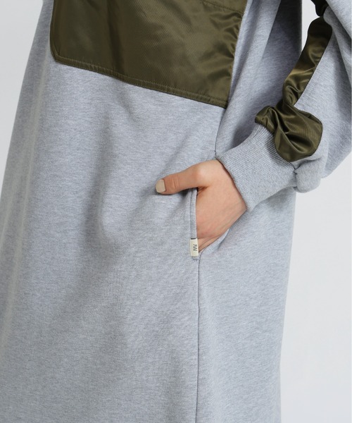 AVIREX(アヴィレックス)の「《SOUVENIR COLLECTION》NYLON COMBI MILITARY ONEPIECE(ワンピース・レディース・ブラック/グレー/オリーブ・F)」の19枚目の写真