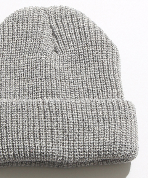 WEGO(ウィゴー)の「WEGO/畦編みニットキャップ(ニットキャップ/ビーニー・メンズ・ブルー/グレー/ブラック/ワイン/ネイビー/ダークグレー・FREE)」の3枚目の写真