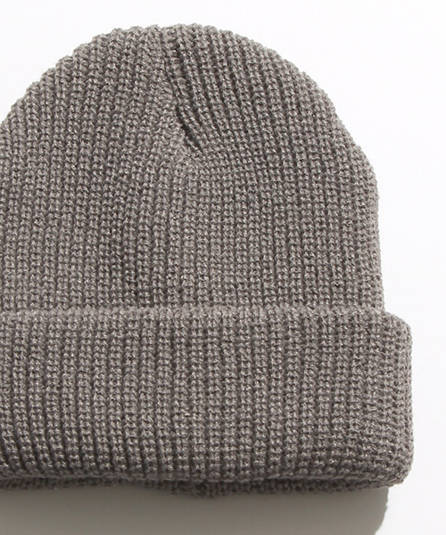 WEGO(ウィゴー)の「WEGO/畦編みニットキャップ(ニットキャップ/ビーニー・メンズ・ブルー/グレー/ブラック/ワイン/ネイビー/ダークグレー・FREE)」の4枚目の写真