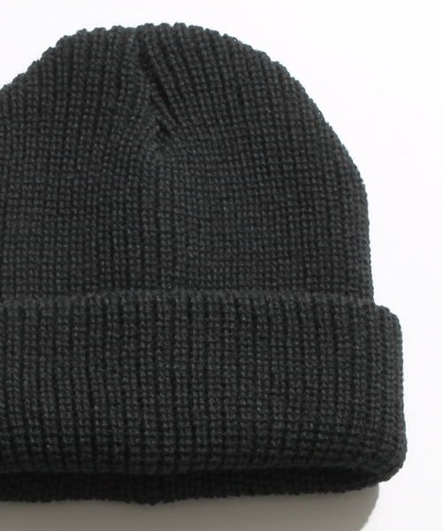 WEGO(ウィゴー)の「WEGO/畦編みニットキャップ(ニットキャップ/ビーニー・メンズ・ブルー/グレー/ブラック/ワイン/ネイビー/ダークグレー・FREE)」の2枚目の写真