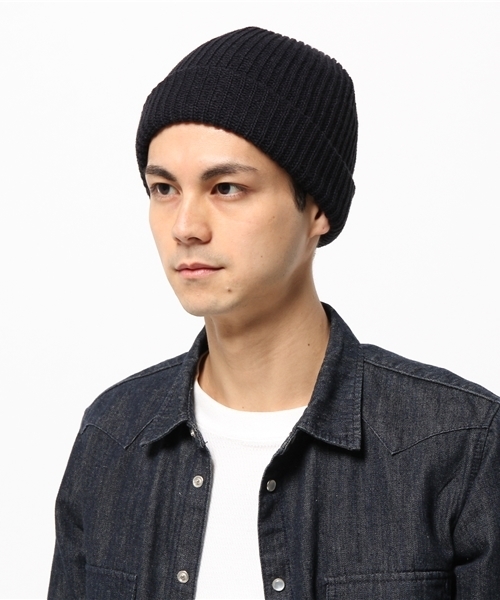 WEGO(ウィゴー)の「WEGO/畦編みニットキャップ(ニットキャップ/ビーニー・メンズ・ブルー/グレー/ブラック/ワイン/ネイビー/ダークグレー・FREE)」の9枚目の写真