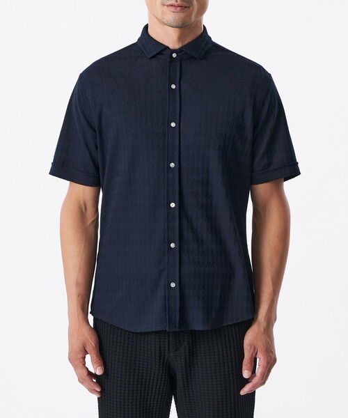 EPOCA UOMO（エポカウォモ）の「シャドー千鳥シャツ（シャツ/ブラウス・メンズ・ダークネイビー/ライトグレー・46/48）」の11枚目の写真